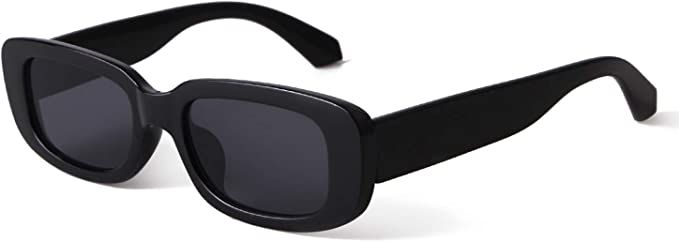 ADE WU Rectangle Sunglasses for Women 90’s Vintage Fashion Glasses Black Tortoise Frame | Amazon (CA)