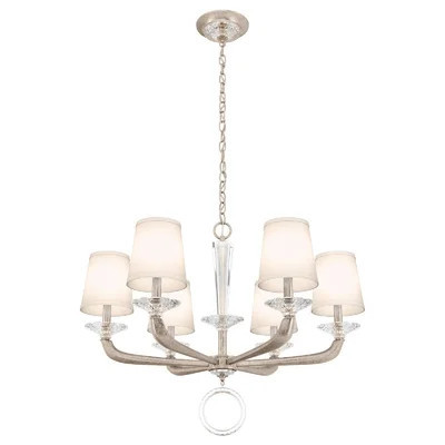 Emilea 6 - Light Shaded Classic / Traditional Chandelier with Crystal Accents | Perigold