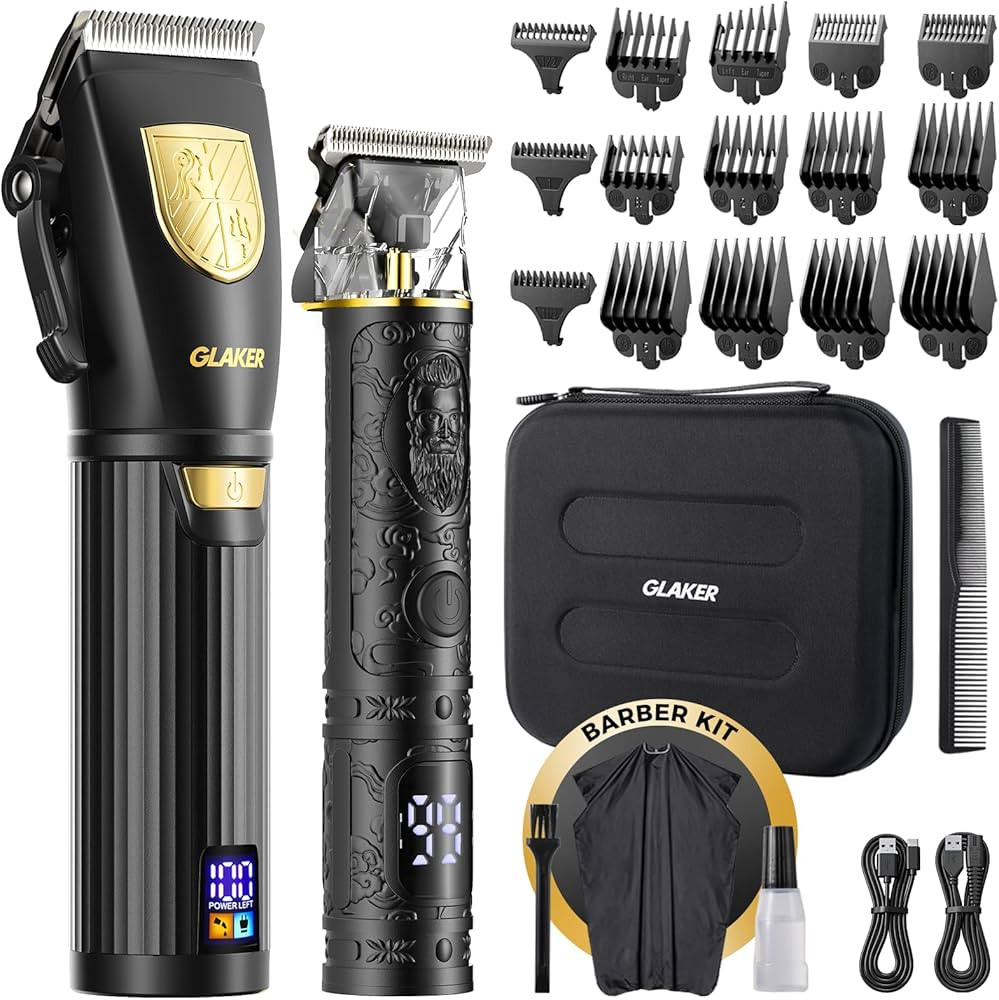 GLAKER Hair Clippers for Men,Professional Mens Hair Clippers Cordless Clippers for Hair Cutting,P... | Amazon (US)