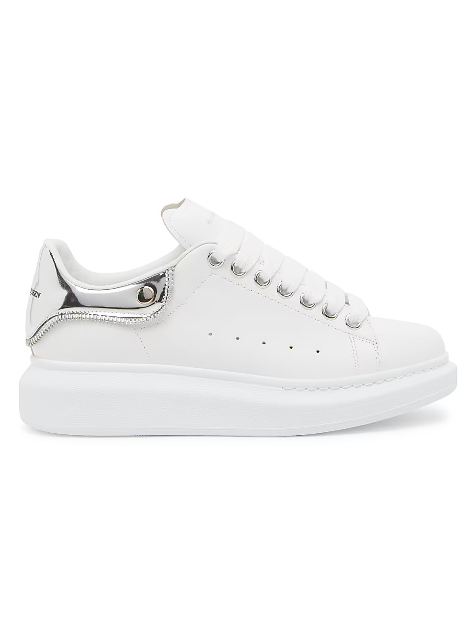 Oversized Leather Low-Top Sneakers | Saks Fifth Avenue