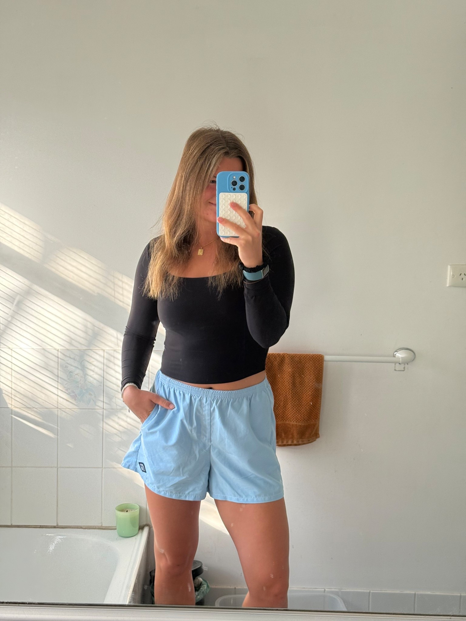 A little comfy & cute outfit for the morning 🩵😇

#LTKFindsUnder50 #LTKItBag #LTKActive