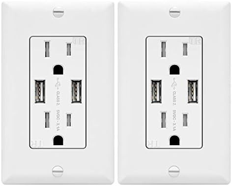 TOPGREENER 3.6A USB Wall Outlet Charger(Upgraded), 15A Duplex Tamper-Resistant Receptacles Plug, ... | Amazon (US)