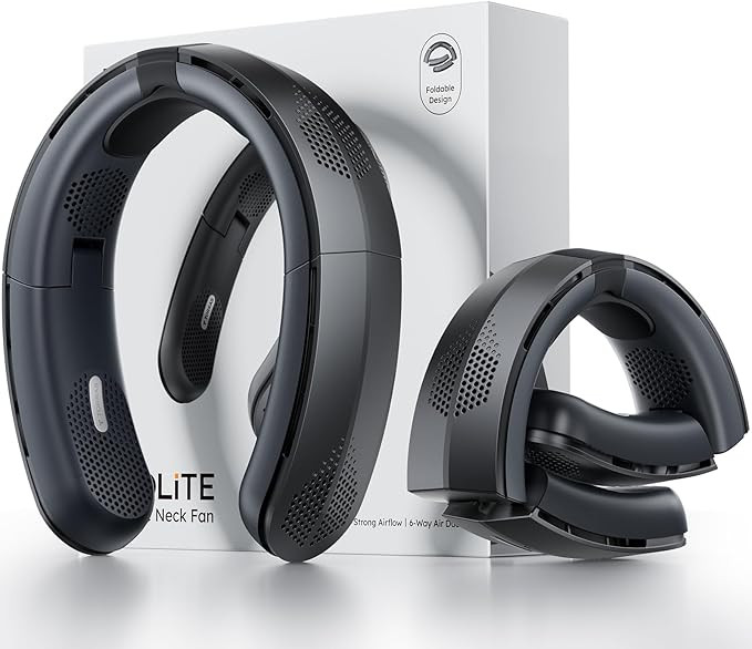 TORRAS COOLiTE Neck Fan, Industry’s Strongest Wind Power, Portable Neck Fan with 14H Battery, 3... | Amazon (US)