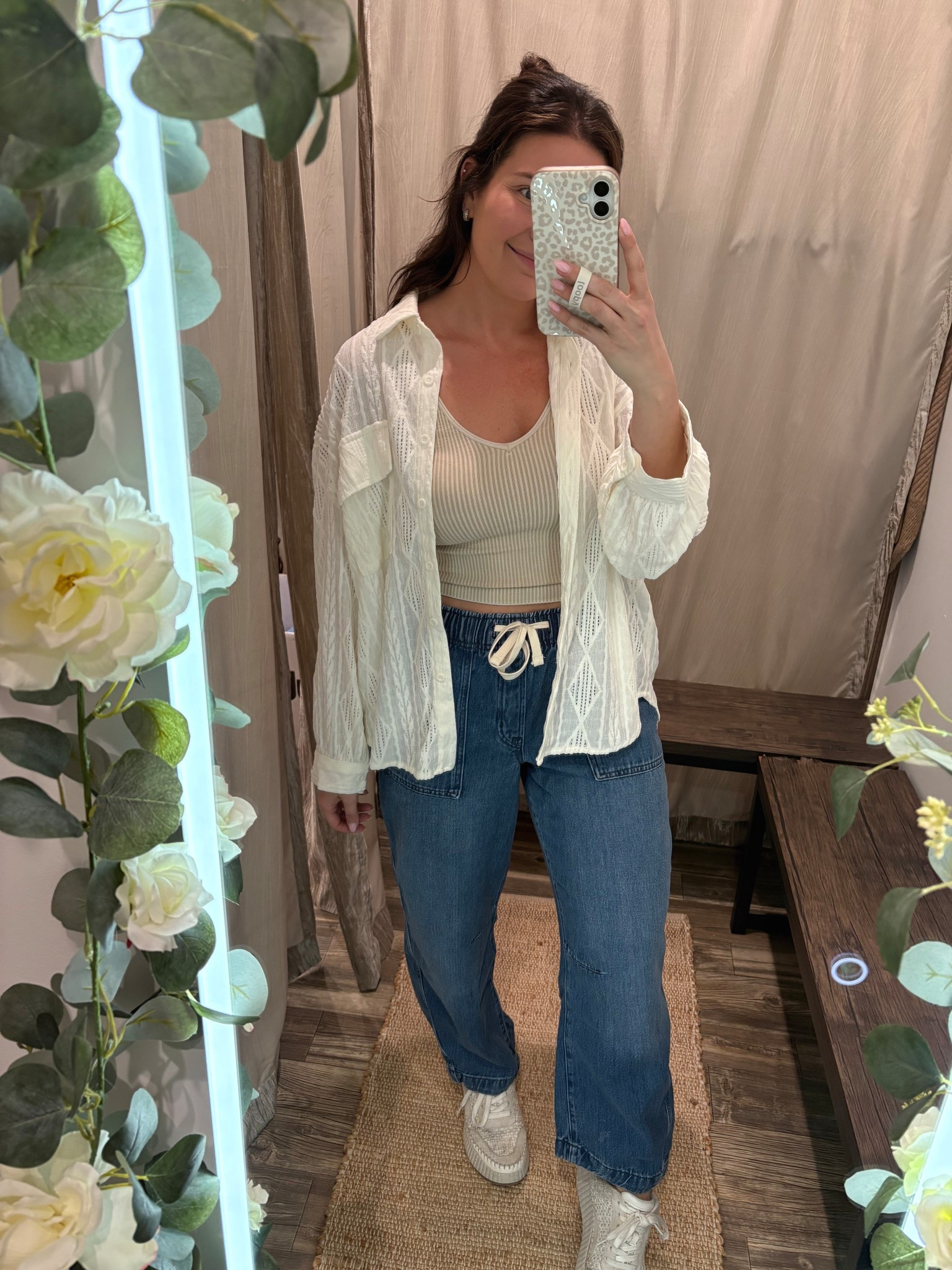 Spring Casual Outfit 
Gap Jeans, Target sneakers, My boutique tops (not linked here but available on my website)! 
#LTKSpringStyle #LTKUnder50 #Gapjeans #Targetstyle #LTKoutfit 