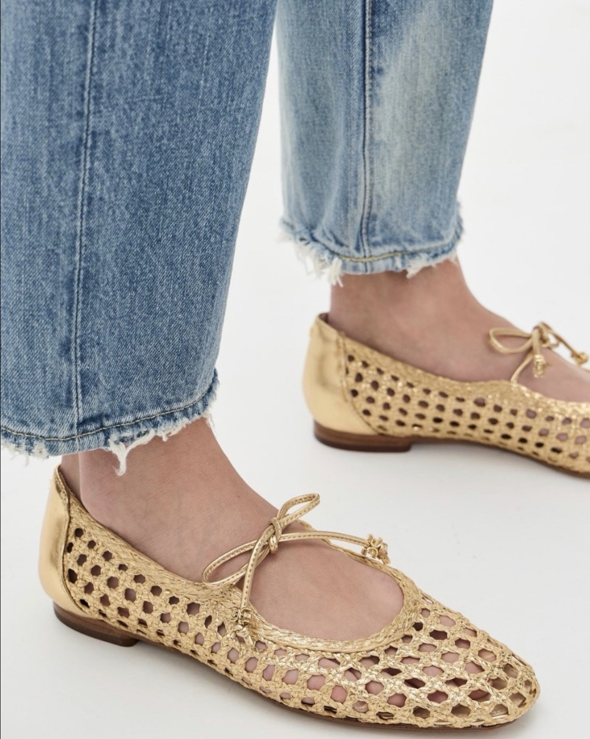 Gold flats 
Spring shoes 

#LTKSeasonal
