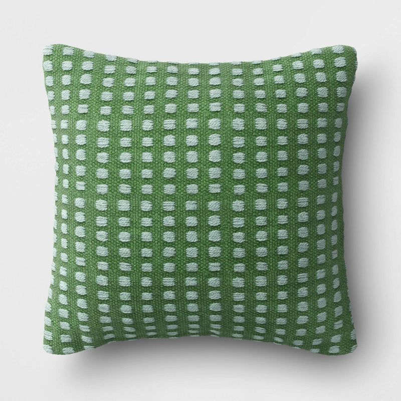 Woven Outdoor Throw Pillow Stitch Stripe Green - Threshold™ | Target