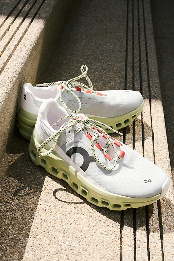 On Cloudmonster Sneakers by On at Free People, Glacier / Meadow, US 6 | Free People (Global - UK&FR Excluded)