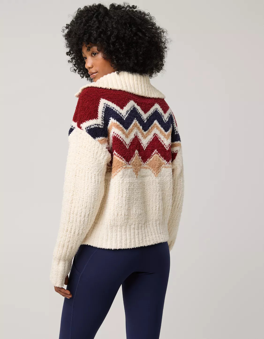 OFFLINE By Aerie Marshmallow Moves Graphic Full Zip Sweater | Aerie