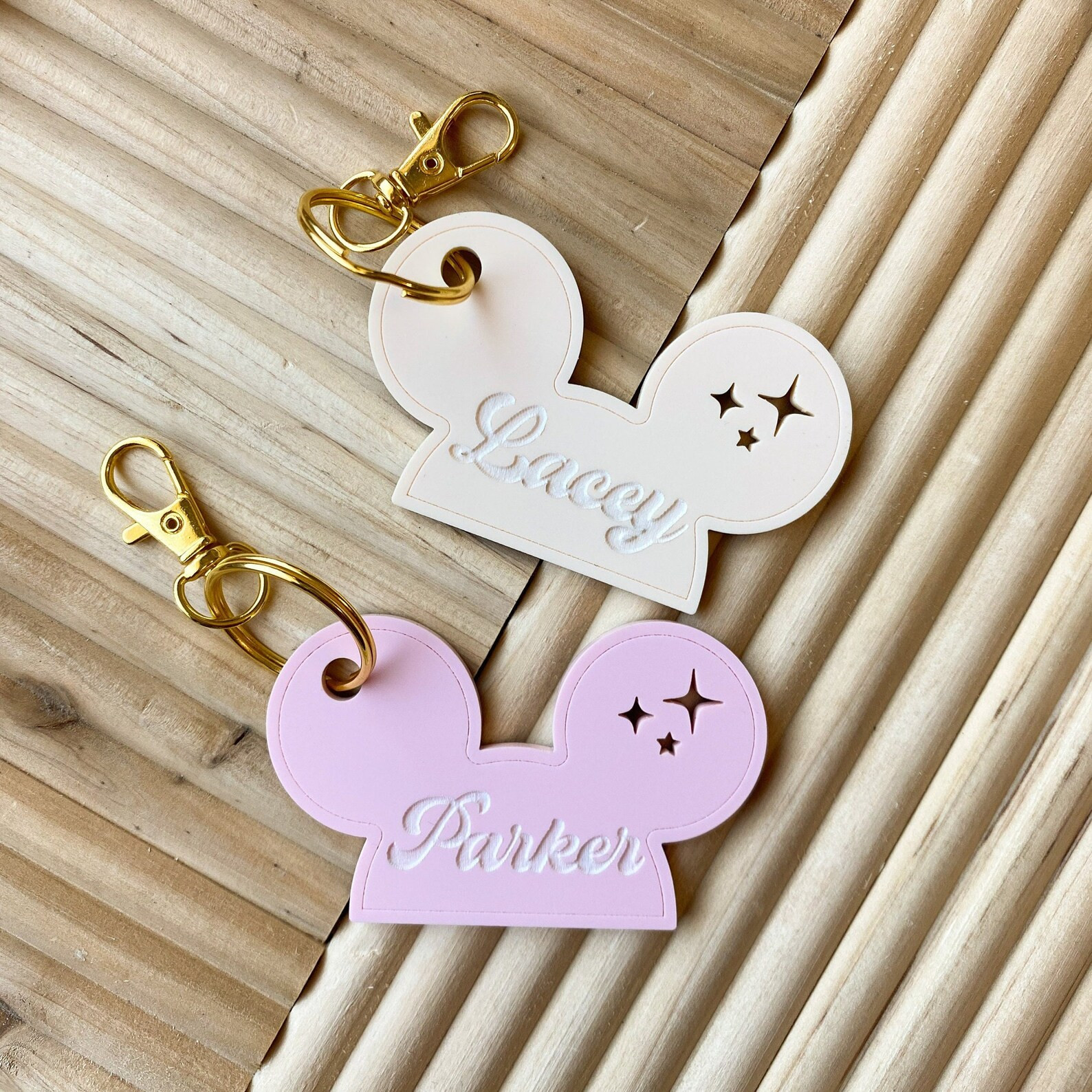 Personalized Mouse Ear Keychain- Pastel acrylic- WDW gift | Etsy (US)