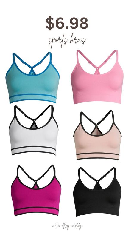 Step up your workout game with a splash of color and unbeatable prices! These #SportsBras from #Walmart offer comfort and support for just $6.98. Whether you're hitting the gym or enjoying a yoga session, choose from a vibrant selection of colors like calming blue, playful pink, classic white, subtle nude, energizing magenta, and sleek black. With such a fantastic deal, you can mix and match to suit your mood or workout gear. Don't miss out on this #AffordableActivewear find. #GymEssentials #WorkoutInStyle #FitnessFashion #ValueBuy #ActiveWearForLess #SportyChic

#LTKstyletip #LTKfitness #LTKtravel