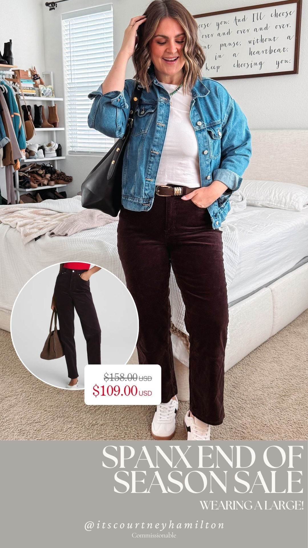 These Corduroy 90s Straight Leg Jeans from SPANX are on sale!! I am wearing a large!!

sale alert, loungewear, finds under 100, new arrivals, casual outfit, zip up, mid size fashion, courtney hamilton 

 

#LTKSeasonal #LTKSaleAlert #LTKFindsUnder100