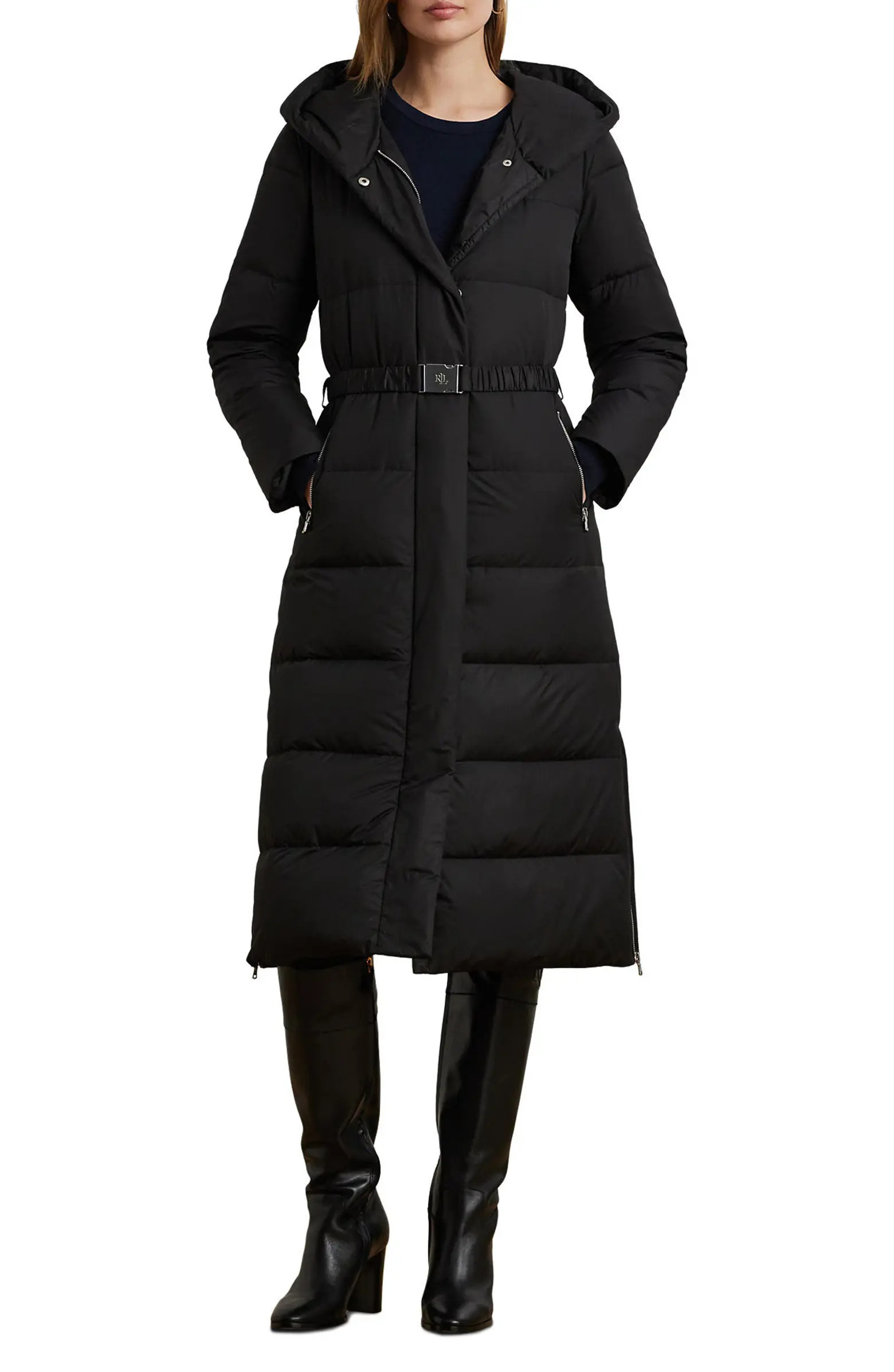 Maxi Hooded Belted Down Puffer Coat | Nordstrom