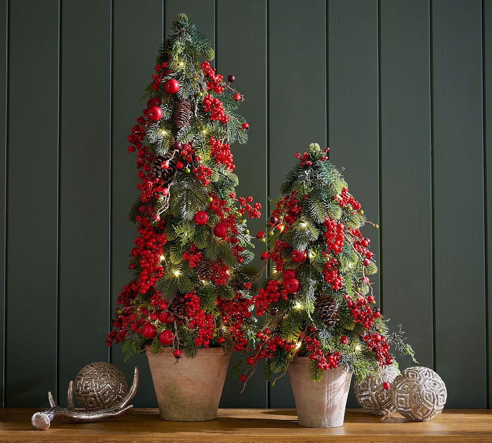 Faux Lit Mixed Berry Tree | Pottery Barn (US)