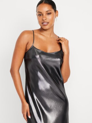 Shine Satin Maxi Dress | Old Navy (US)