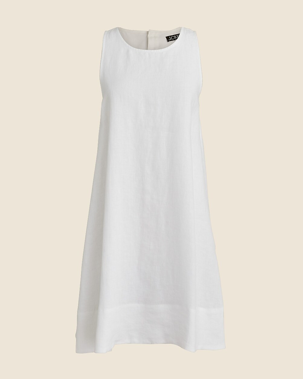 Maxine button-back dress in linen | J. Crew US