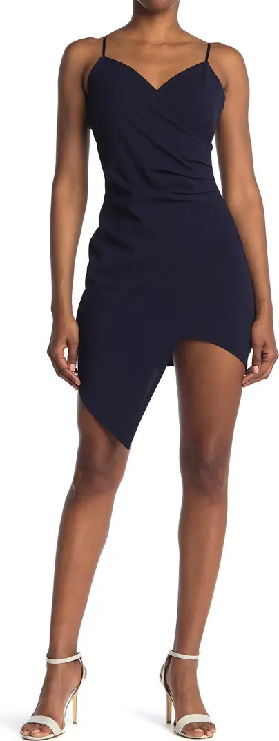 LNL Surplice Neck Sleeveless Asymmetrical Hem Dress | Nordstrom | Nordstrom