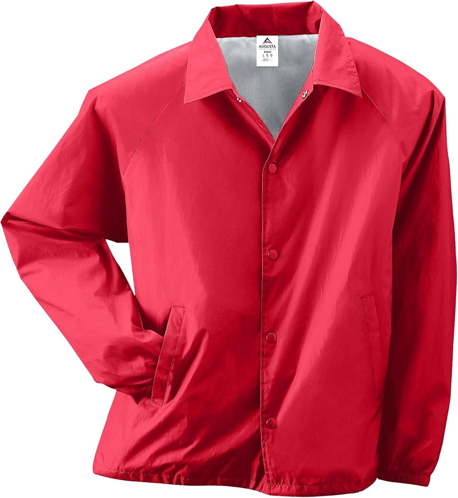 Augusta Sportswear Nylon Coach's Jacket/Lined - Rain-Ready, Water-Resistant Outerwear for Coaches... | Amazon (US)