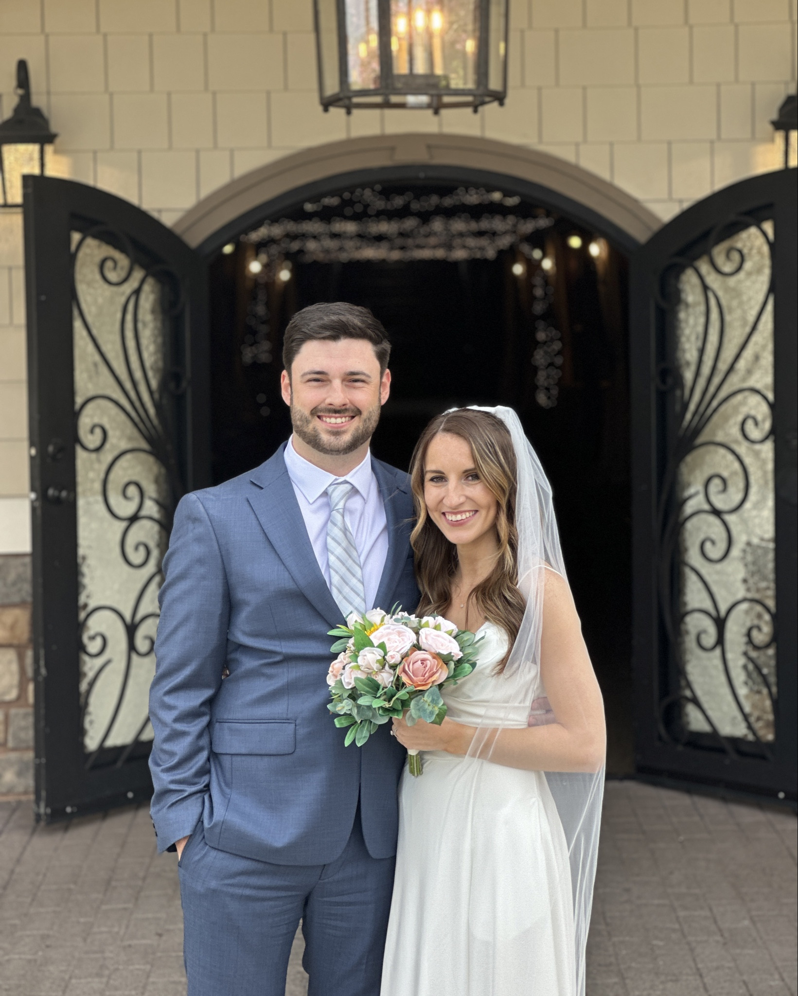 lulus wedding dress I wore for my elopement! so comfy and chic for the affordable price! 🤍 also linked my wedding day necklace (under $30 and got so many compliments on it on my wedding day!) and faux flower bouquet 

#LTKWedding #LTKStyleTip