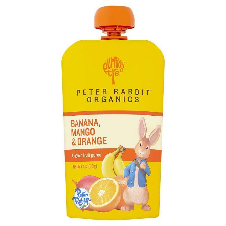 Peter Rabbit Organics Banana Mango & Orange Baby Food Pouch - 4oz | Target