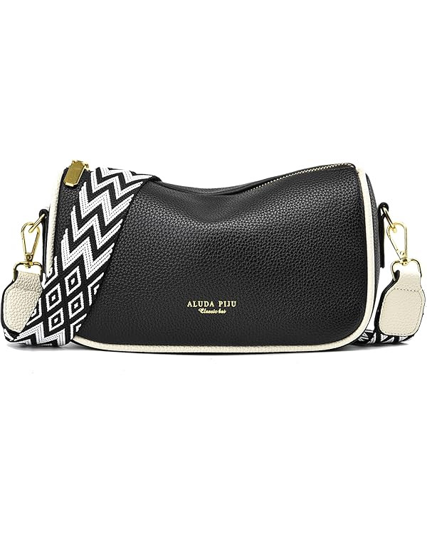 Small Crossbody Bag for Women Wide Strap Shoulder Bag Trendy Design Cluth Crossbody Purse and Han... | Amazon (US)