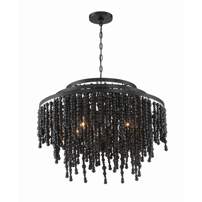 Marli 6 Light Metal Dimmable Tiered Chandelier | Wayfair North America