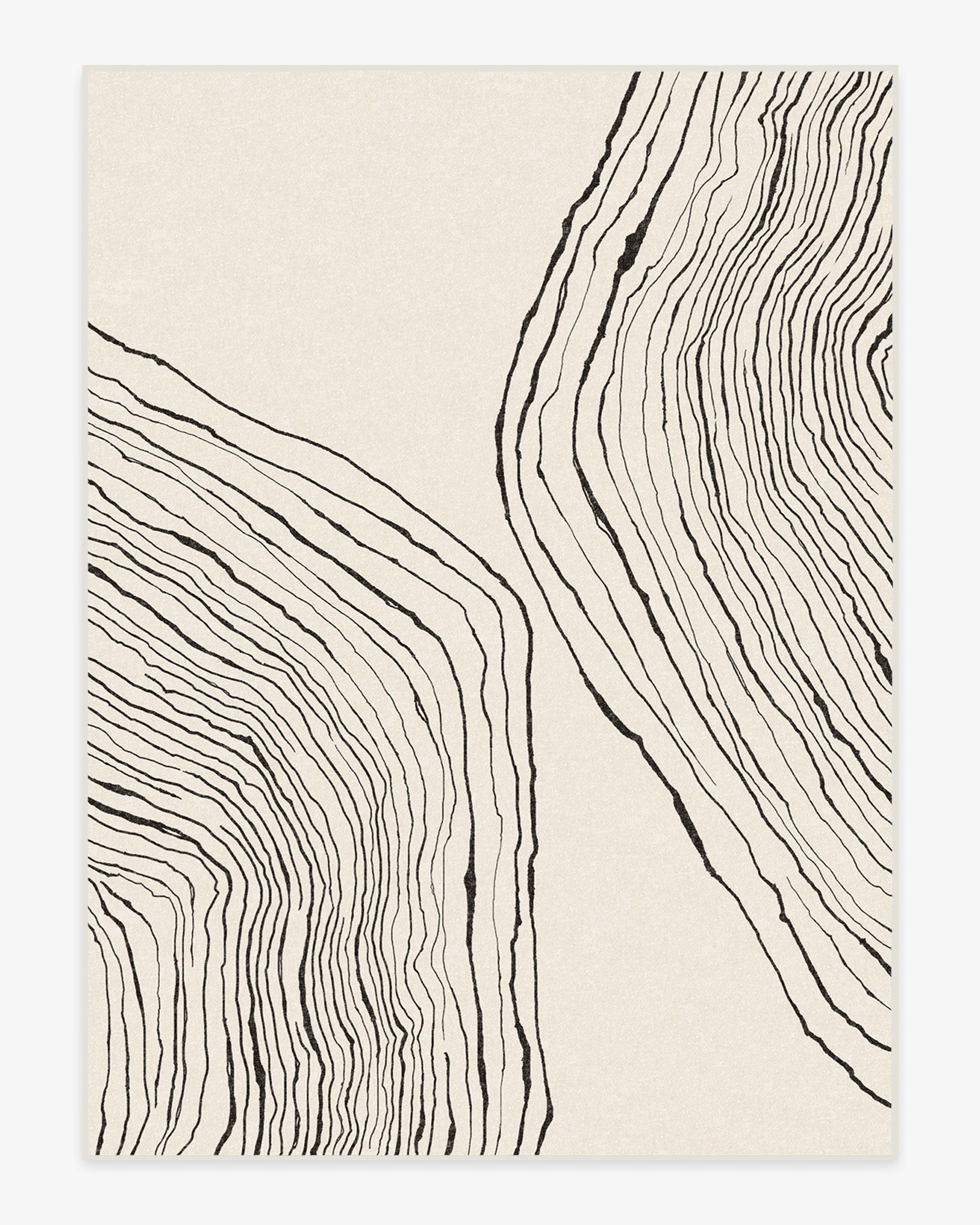 Nina Takesh Seine Black & Ivory Tufted Rug | Ruggable