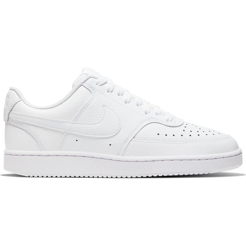 Nike Women's Court Vision Low Shoe White/White, 7.5 - Women's Athletic Lifestyle at Academy Sports | Academy Sports + Outdoors