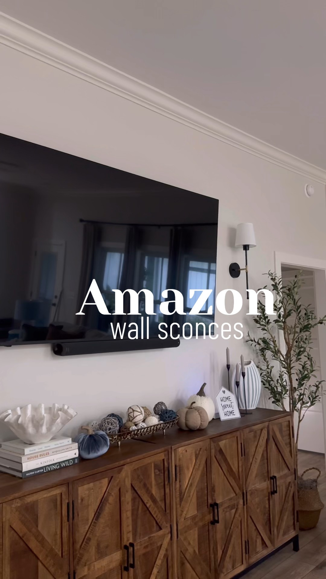 These battery operated wall sconces from Amazon added so much warmth and coziness to our living room!

#LTKFindsUnder50 #LTKSaleAlert #LTKHome