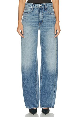 SLVRLAKE Cassie High Rise Relaxed Leg in Bound For Glory - Blue. Size 30 (also in ). | FWRD 