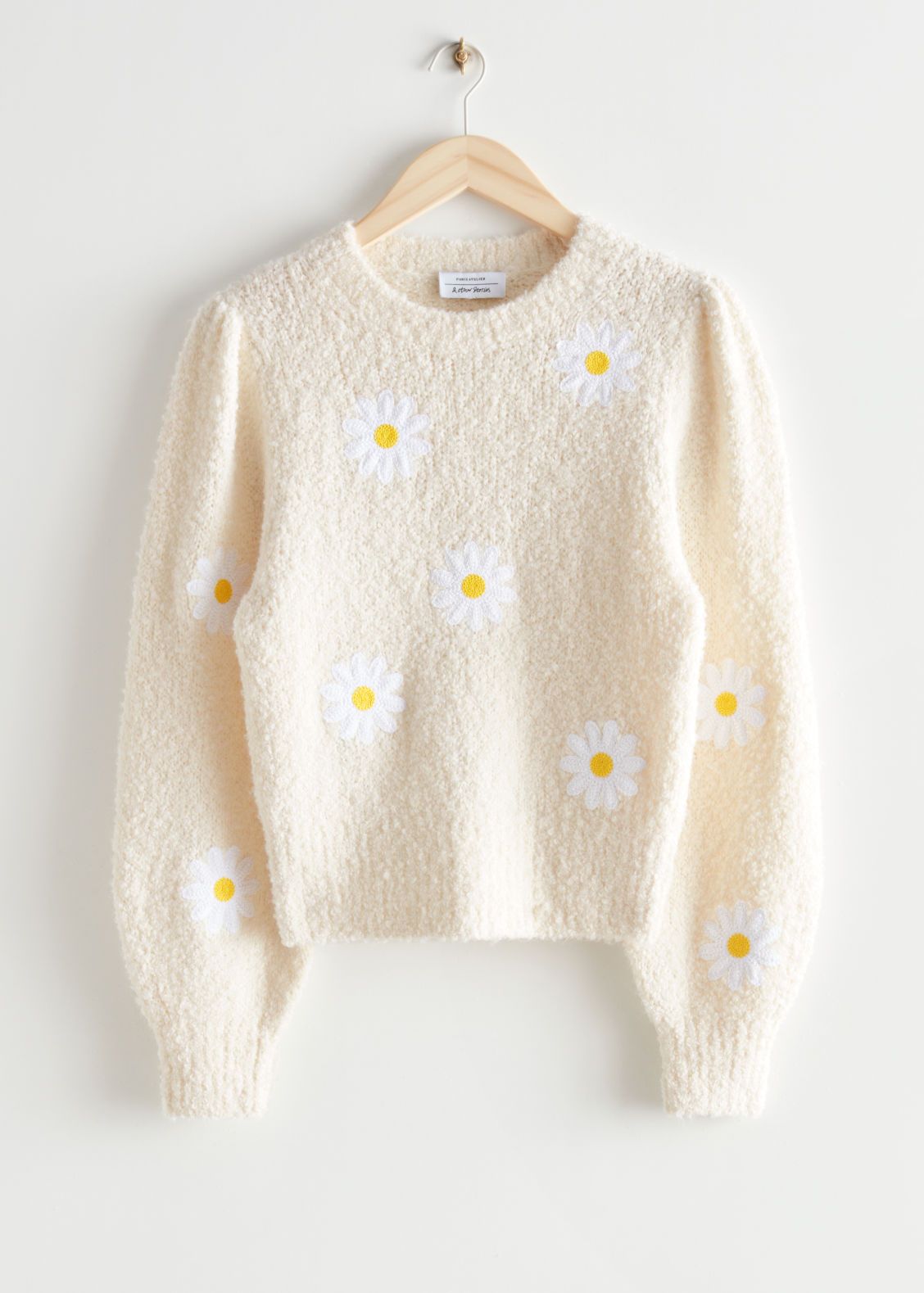 Playful Embroidery Knit Sweater - White | & Other Stories US