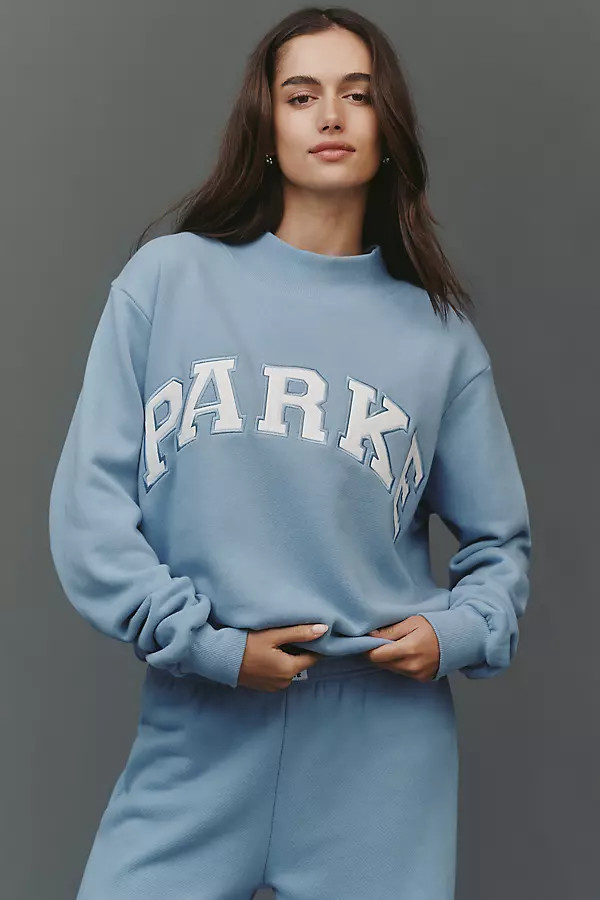 Varsity Mock-Neck Sweatshirt | Anthropologie (US)