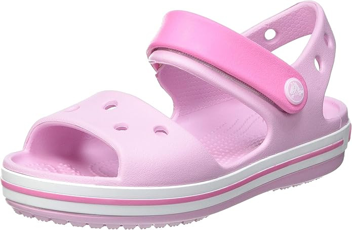 Crocs Girls/Boys Crocband Moulded Croslite Strap Fastening Sandal 100% Thermoplastic | Amazon (US)