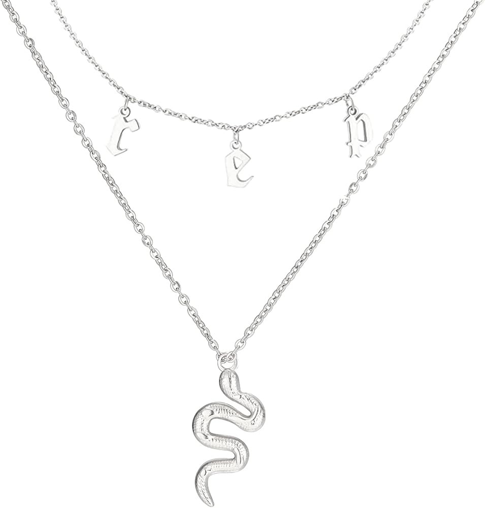 Reputation Snake Necklace for Women Layered Gold Snake Necklace Reputation Necklace Outfit For Er... | Amazon (UK)
