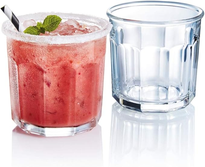 Set of 12 Durable Drinking Glasses | Clear Heavy Base Working Glasses Ideal for Water, Juice, Bee... | Amazon (US)