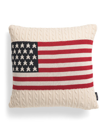20x20 Sweater Knit American Striped Pillow | TJ Maxx
