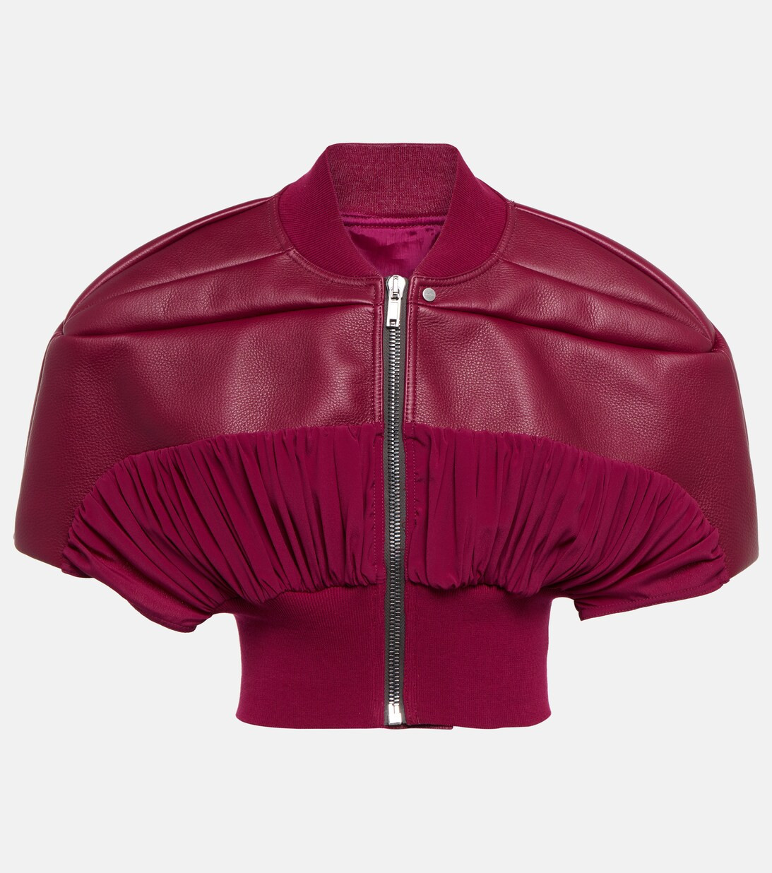 Cropped leather jacket | Mytheresa (US/CA)