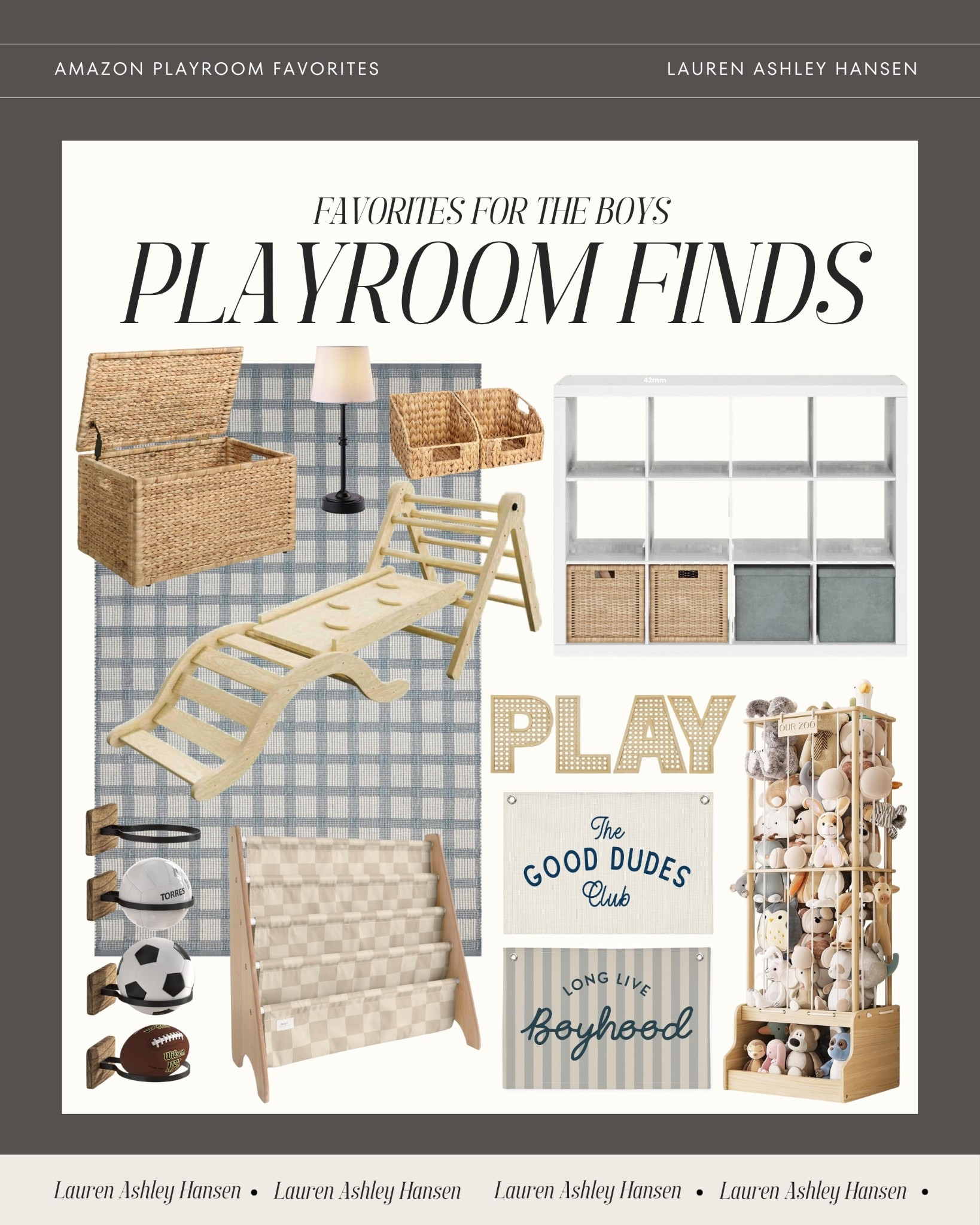 I love the idea of a designated playroom for the boys! A space where they can be themselves, take out all their toys, and have a space that truly reflects them. All of these finds are Amazon and so perfect for a playroom! 

#LTKHome #LTKKids