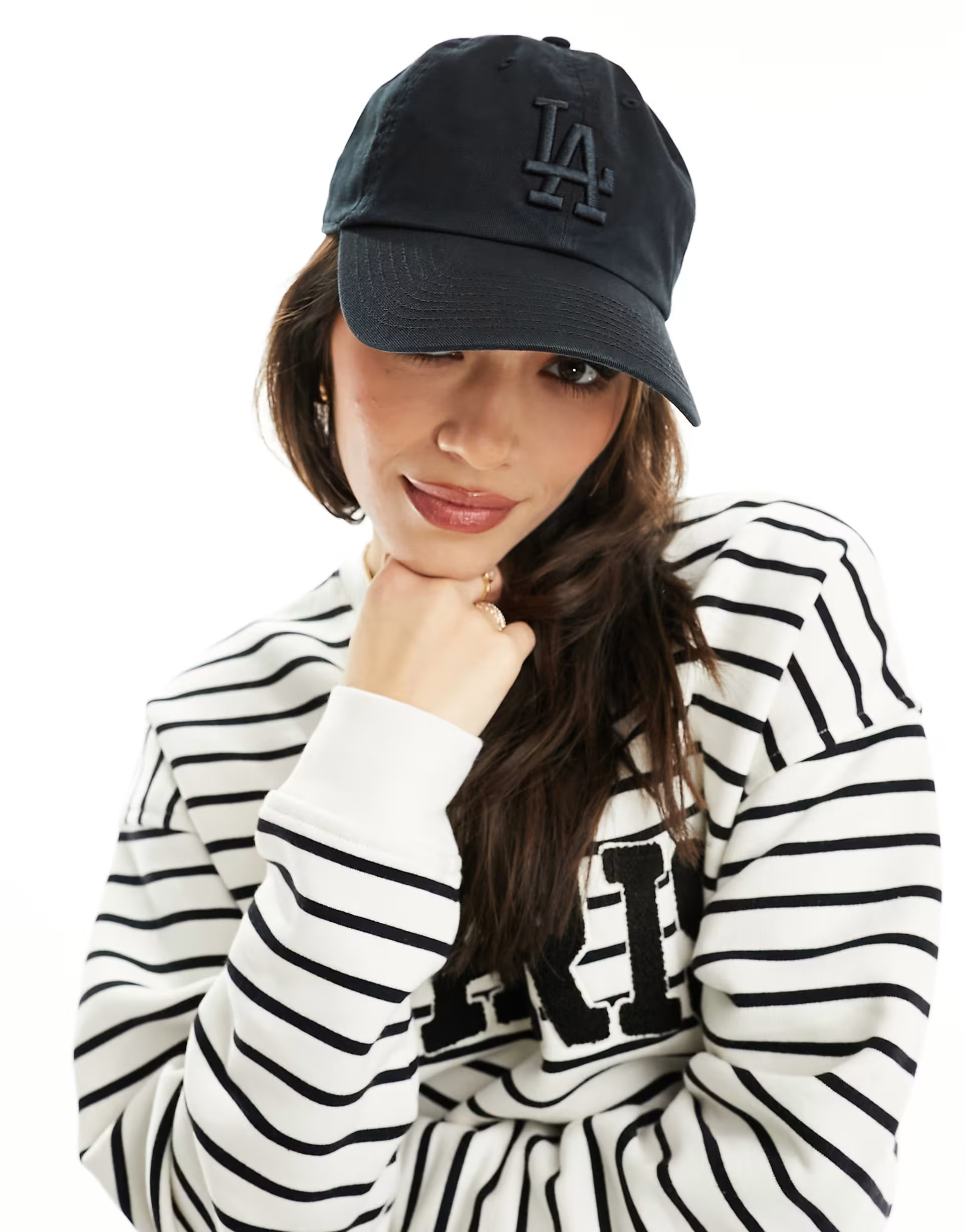 47 Brand LA Dodgers clean up cap in black | ASOS | ASOS (Global)