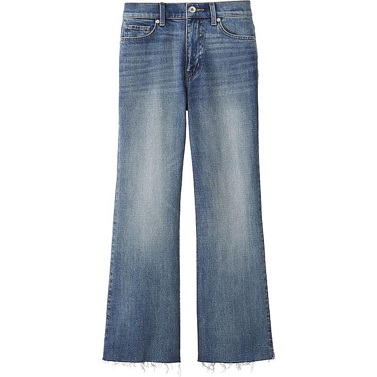 UNIQLO Women's Kick Flare Jeans, Blue, 23 in. | UNIQLO (US)