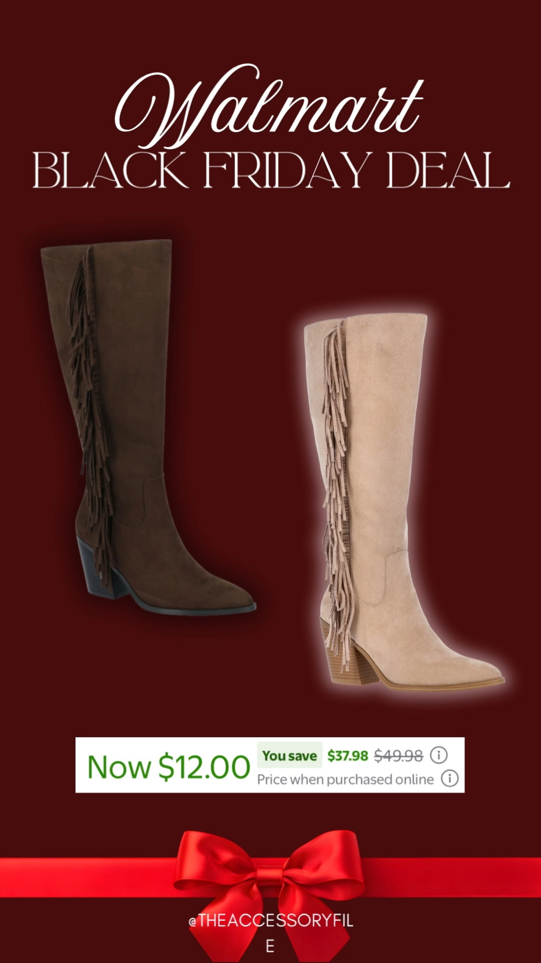 One of the best Black Friday deals I’ve seen! $12 from $50‼️

Walmart Black Friday deals, Walmart finds, Walmart fashion, Walmart style, Western boots, fringe boots, cowboy boots, country concert outfit, Nashville outfit 

#LTKFindsUnder50 #LTKCyberWeek #LTKSaleAlert