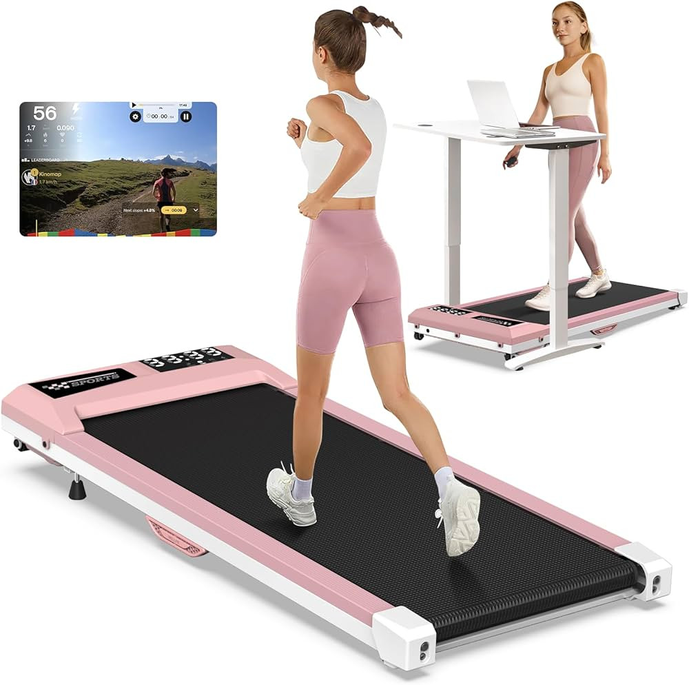 Walking Pad with Incline, Walking Pad Treadmill 300lb Capacity, [Voice Control] Under Desk Treadm... | Amazon (US)