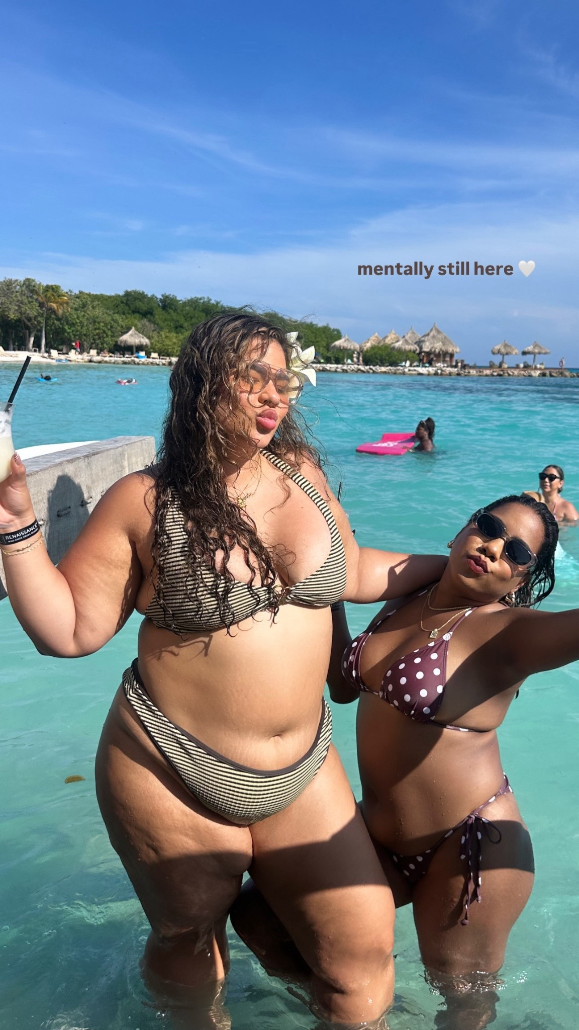 bikini I wore in flamingo island 🤍 wearing size XL in the top and XXL in the bottom then I flipped them!

#LTKMidsize #LTKStyleTip #LTKSwim