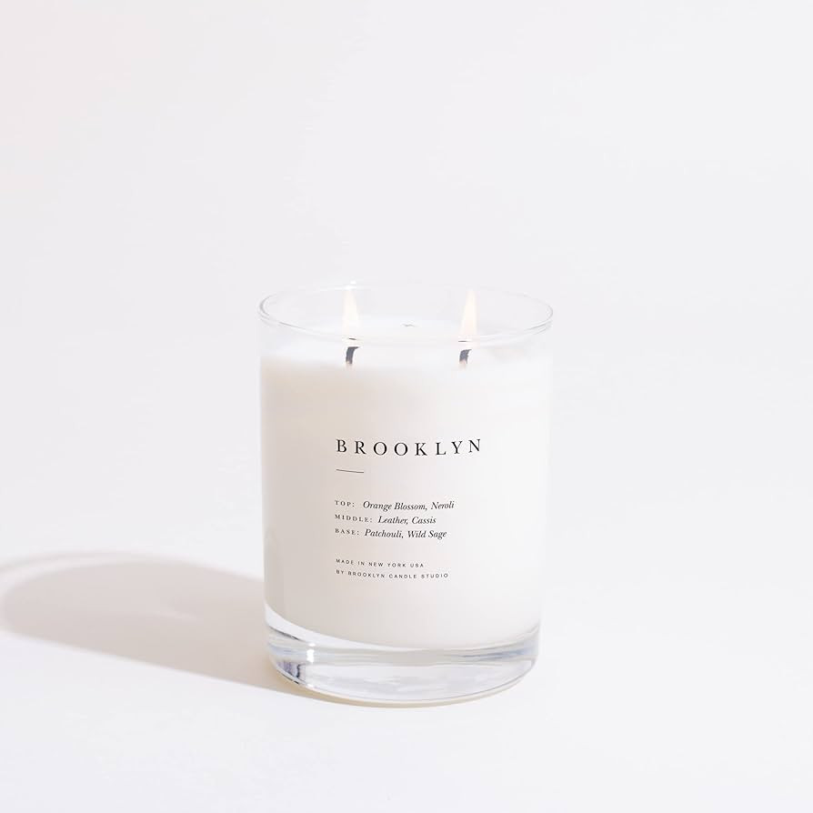 Brooklyn Candle Studio Brooklyn Classic 2 Wick Candle - Luxury Scented Candle, Vegan Soy Wax, Han... | Amazon (US)