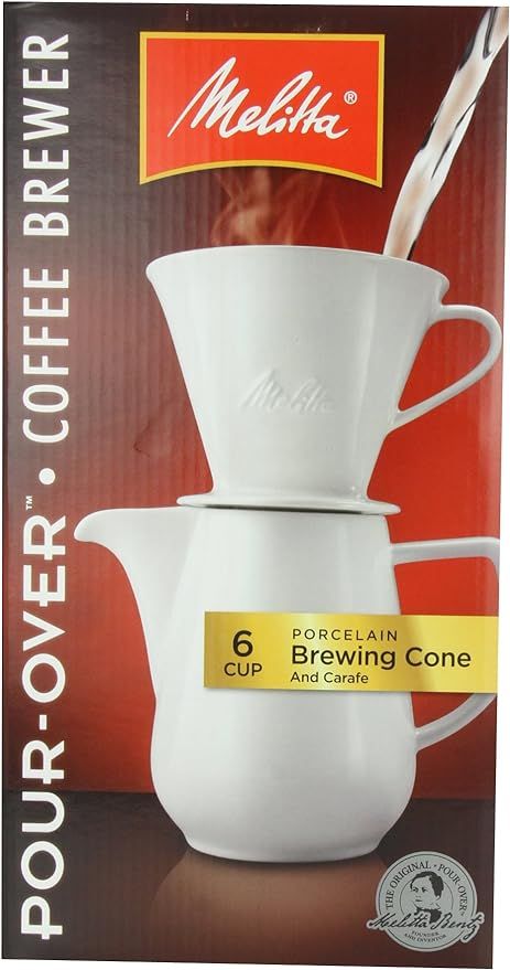 Melitta Gourmet Coffeemaker, Pack of 1, 36 ounces, Porcelain Carafe | Amazon (US)