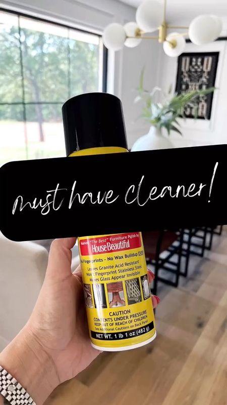This is one cleaner I can’t live without! I use it on my quartz countertops, stainless steel appliances, woodwork, leather, metal, windows, and mirrors. This product pretty much does it all! 

#LTKVideo #LTKhome #LTKfamily