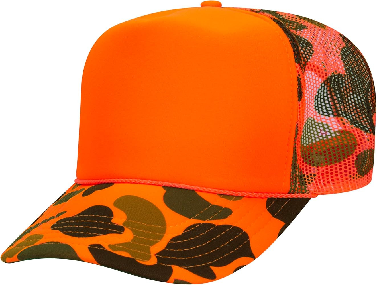 OTTO Polyester Foam Front 5 Panel High Crown Mesh Back Trucker Hats in 97, Bulk, Wholesale | Amazon (US)