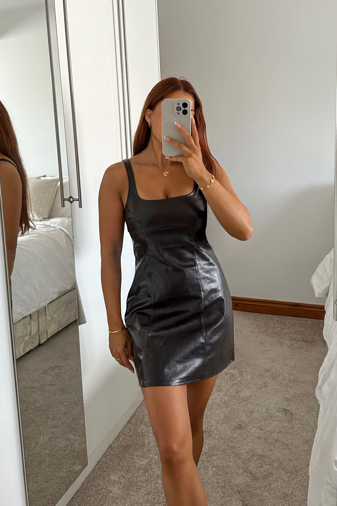 Burgundy brown vegan leather autumnal dress 🍂

#LTKautumn #FashionWeek #LTKuk