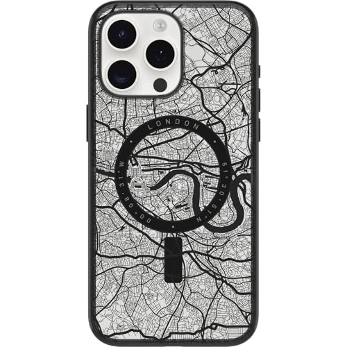 OtterBox Clear case with Colorful Grip Edge case for iPhone 15 Pro Max - London (Black) | Amazon (US)