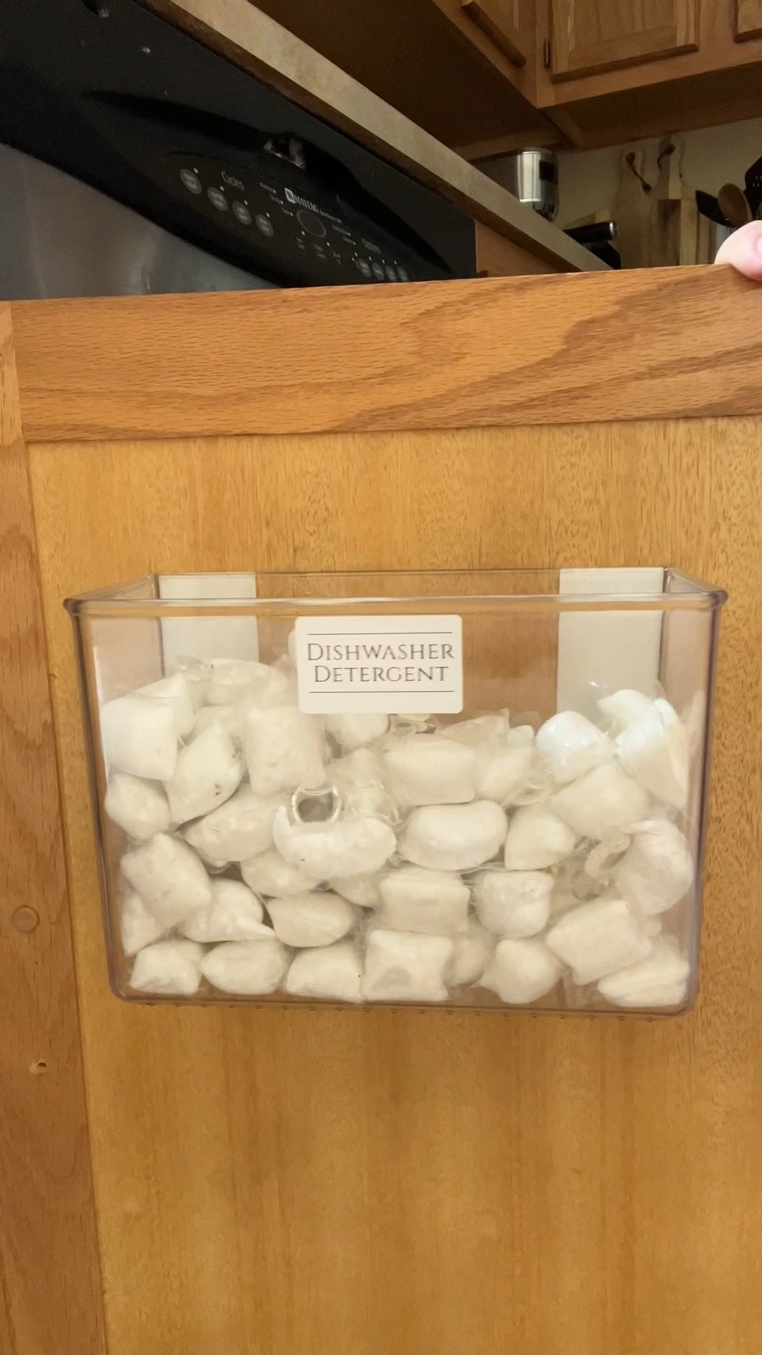 Kitchen organization idea: use this clear bin to organize dishwasher pods  

#LTKHome