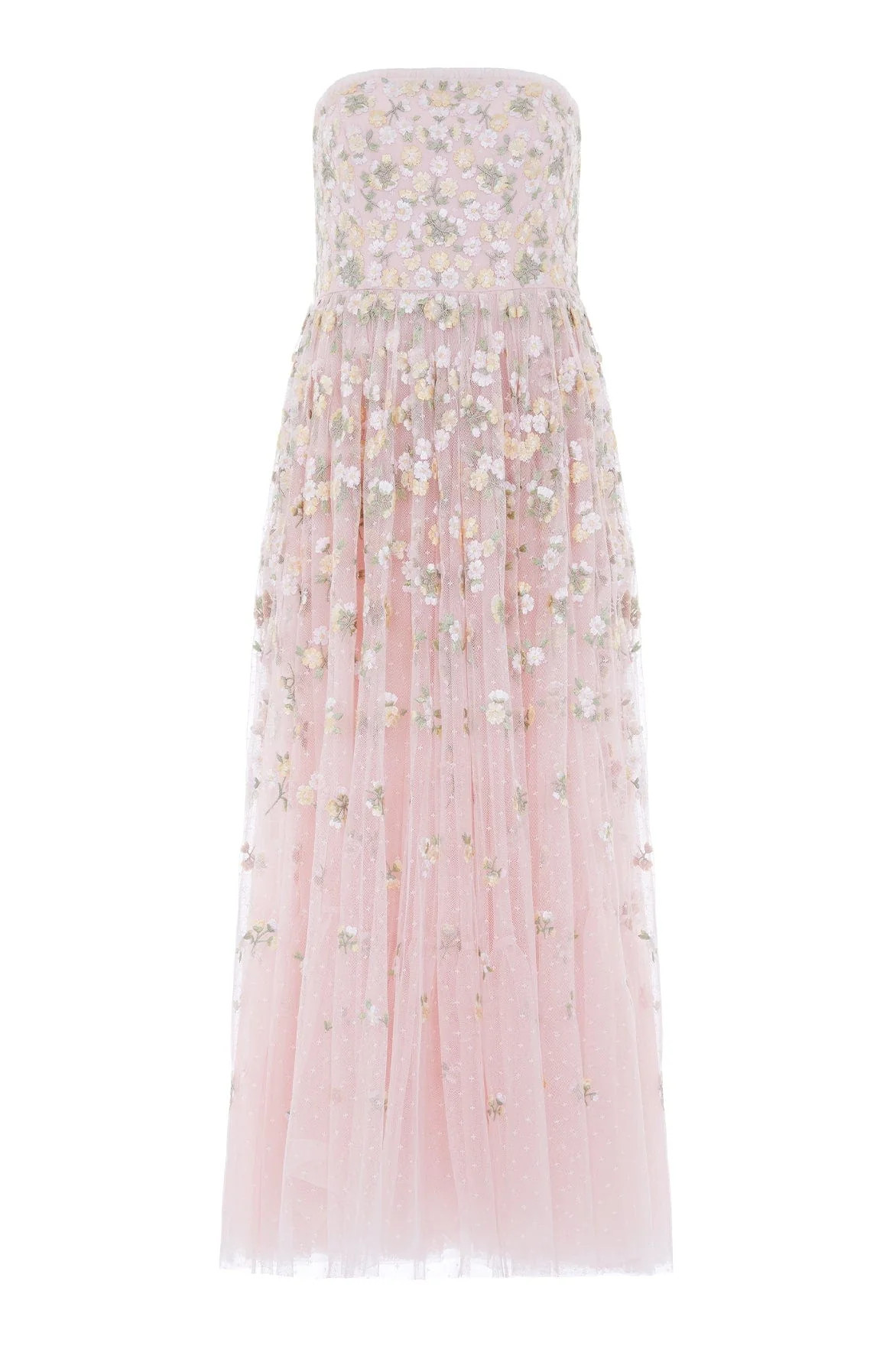 Wildflower Ditsy Strapless Gown | Needle & Thread US